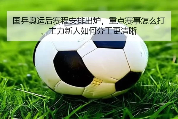 国乒奥运后赛程安排出炉，重点赛事怎么打、主力新人如何分工更清晰